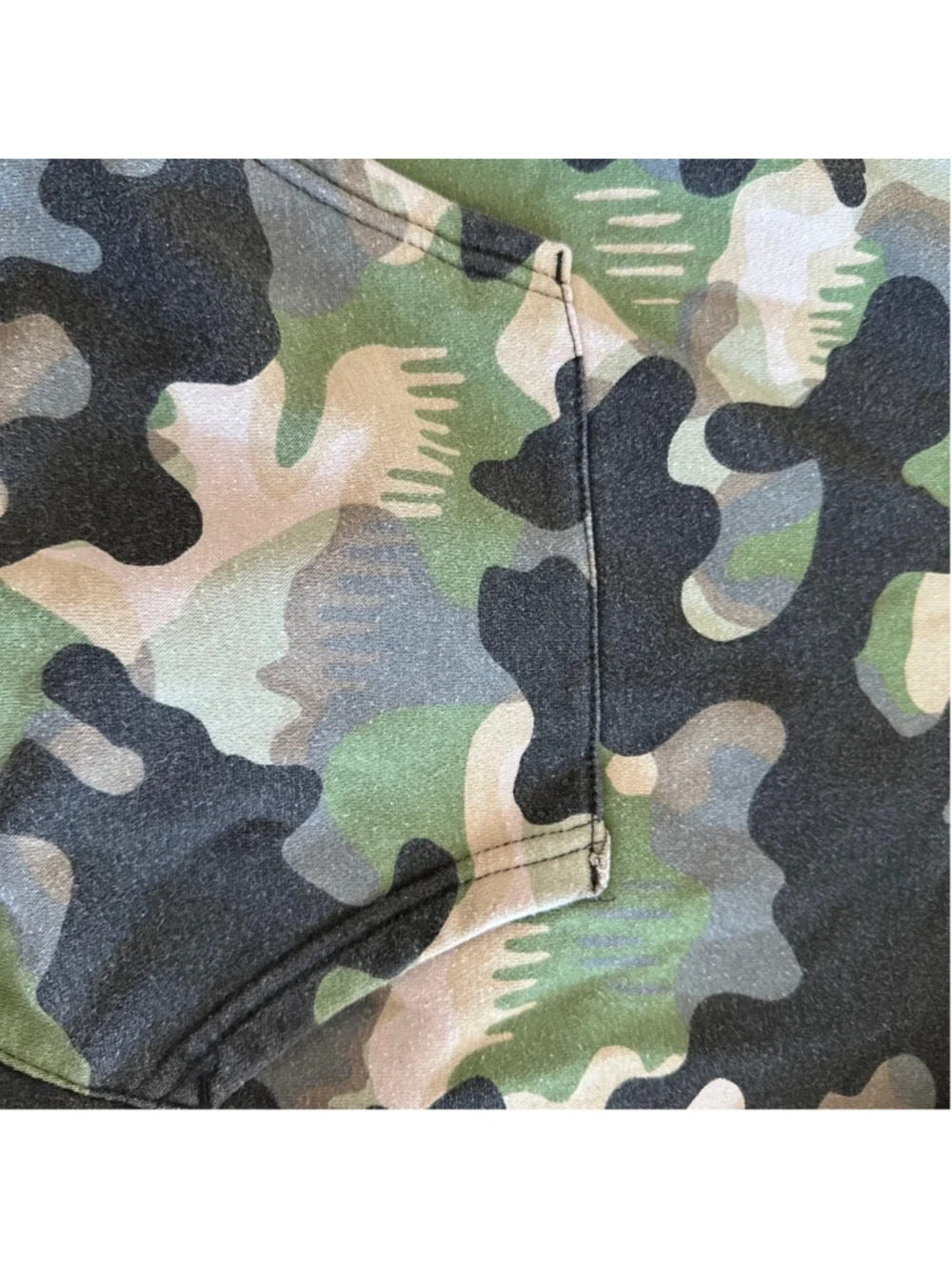 Converse Boys Camo Hoodie S 8 10 Green Black Logo All Star